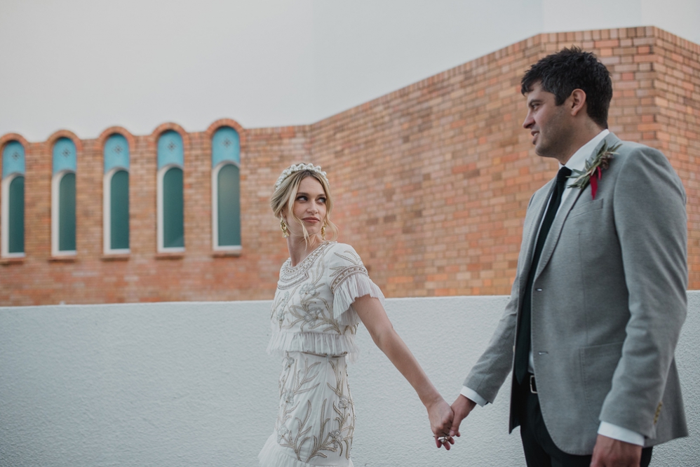 Bride and groom at Greek Church